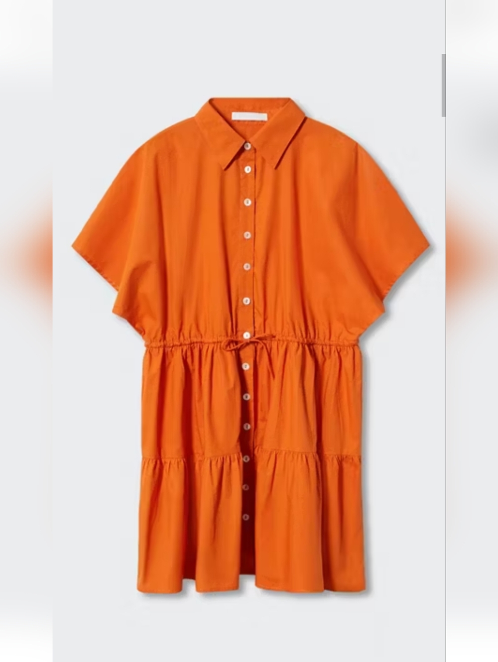 Button-Front Shirt Dress Mango Size 6